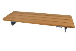 Siedzisko do wanny z drewnianymi listwami