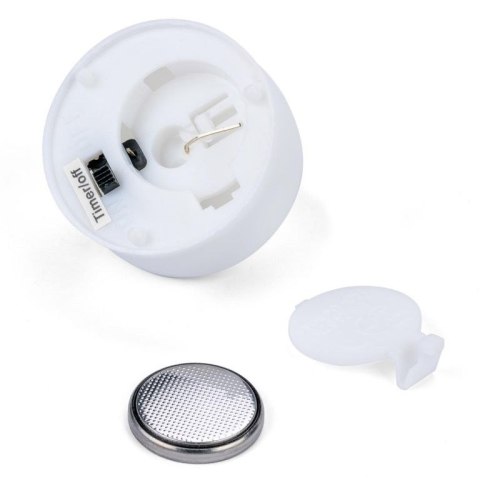 Zestaw 8 LED świeczek tealight z timerem, ciepła biel