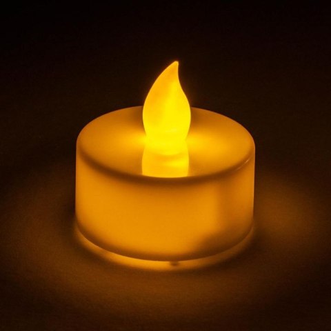 Zestaw 8 LED świeczek tealight z timerem, ciepła biel