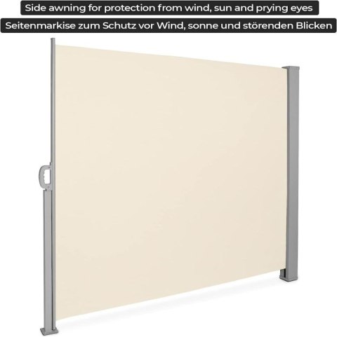 Wysuwana osłona boczna, 200 x 500 cm, beżowa