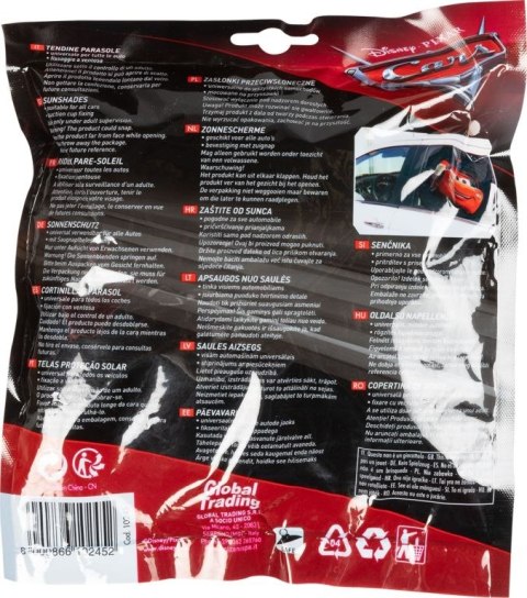 Osłony przeciwsłoneczne do auta Cars 2 szt. 44x35 cm