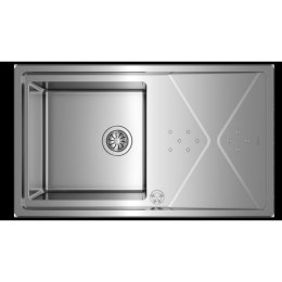 Zlewozmywak jednokomorowy Teka BROOKLYN 50 MXP 1C 1E Stal