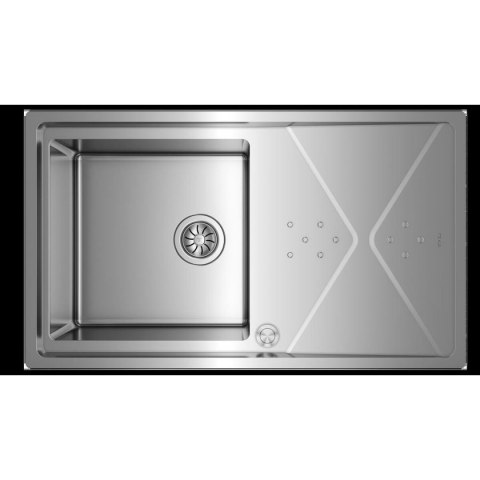 Zlewozmywak jednokomorowy Teka BROOKLYN 50 MXP 1C 1E Stal