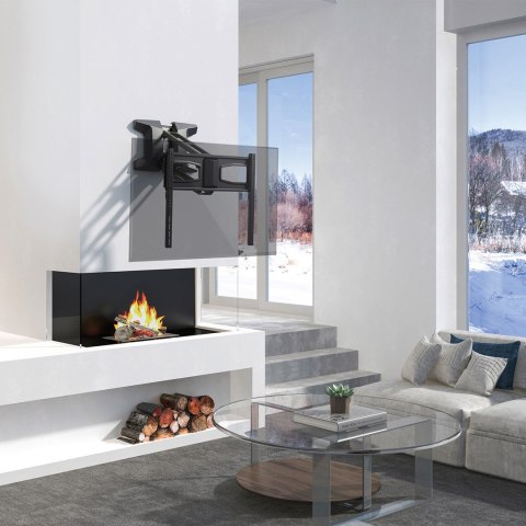 MACLEAN UCHWYT DO TV ELEKTRYCZNY NAD KOMINEK 37"-70" 35KG Z PILOTEM MC-891 (WYPRZEDAŻ)