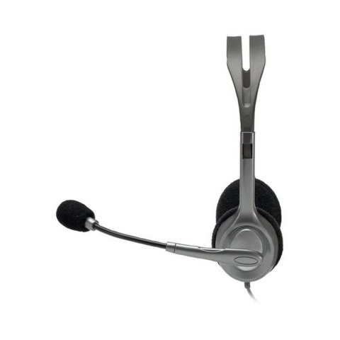 Słuchawki z Mikrofonem Logitech 981-000593 Szary