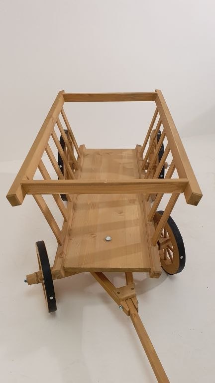 Drewniana furmanka, 170 x 58 x 50 cm