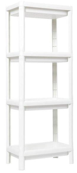 LINDA Regał czteropoziomowy, biały