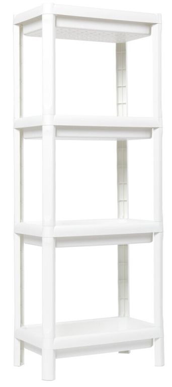 LINDA Regał czteropoziomowy, biały