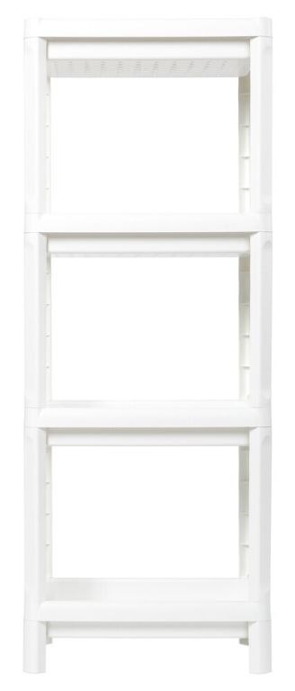 LINDA Regał czteropoziomowy, biały