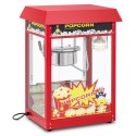 Maszyna urządzenie do prażenia popcornu retro 1500 W 5 kg/h - czerwona