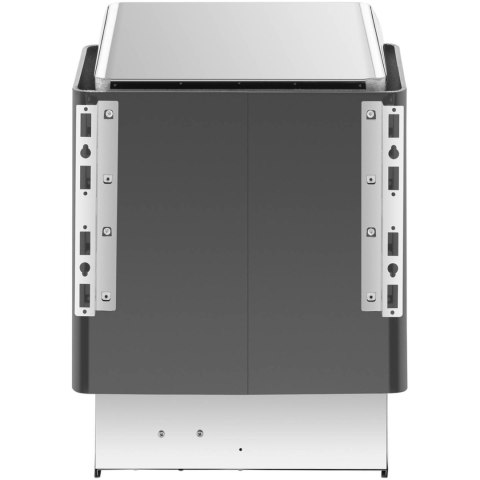 Piec do sauny elektryczny 8-12 m3 do 110C 400 V 8 kW czarno-srebrny