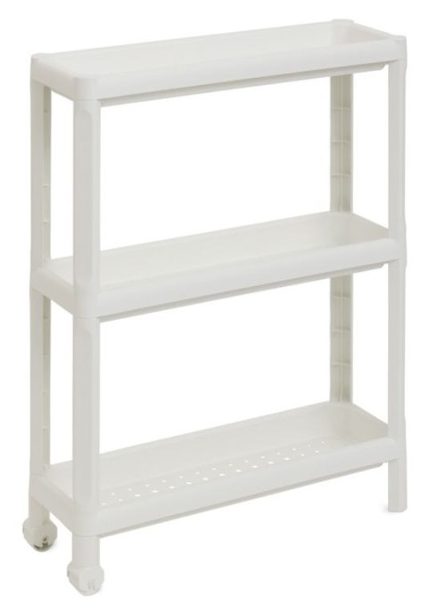 TINA Regał z kółkami, trzypoziomowy