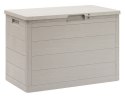 WOODYS Plastikowa skrzynia ogrodowa, 160l jasno szara