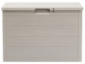 WOODYS Plastikowa skrzynia ogrodowa, 160l jasno szara