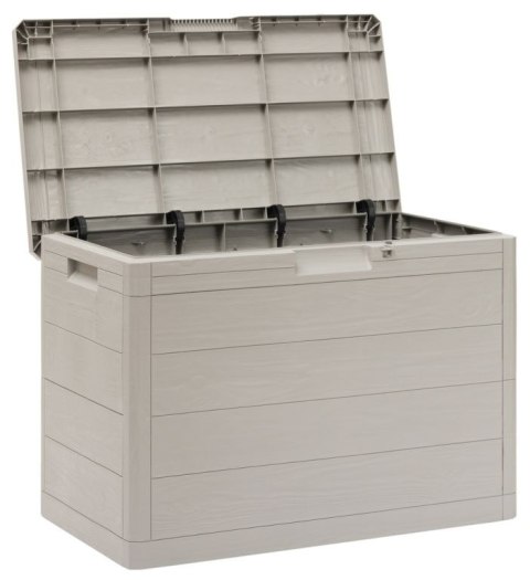 WOODYS Plastikowa skrzynia ogrodowa, 160l jasno szara