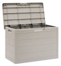 WOODYS Plastikowa skrzynia ogrodowa, 160l jasno szara