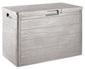 WOODYS Plastikowa skrzynia ogrodowa, 160l jasno szara