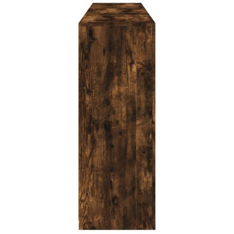 Szafka z oświetleniem LED, przydymiony dąb, 162x37x100 cm