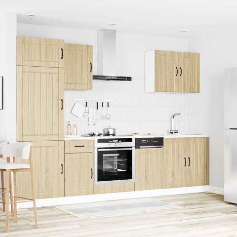 Zestaw szafek kuchennych, Lucca, 7-częściowy, dąb sonoma