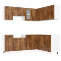 Zestaw szafek kuchennych, Kalmar, 11-częściowy, przydymiony dąb