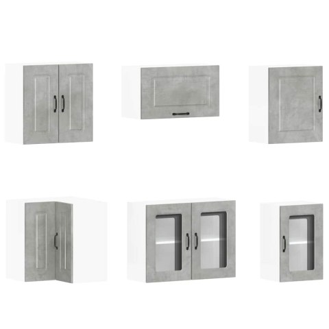 Zestaw szafek kuchennych, Kalmar, 11-częściowy, szarość betonu