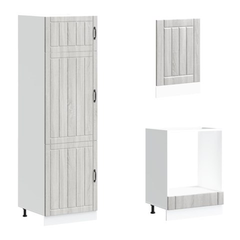 Zestaw szafek kuchennych Lucca 7-częściowy szary dąb sonoma