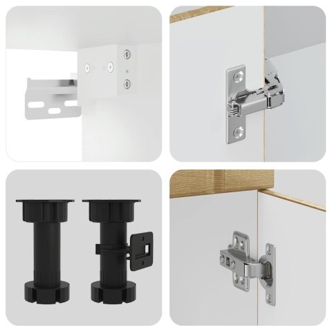 Zestaw szafek kuchennych, Lucca, 8-częściowy, dąb sonoma