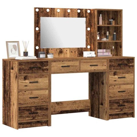 Toaletka 3 pcs Brązowy 40 x 41 x 135 cm Materiał drewnopochodny