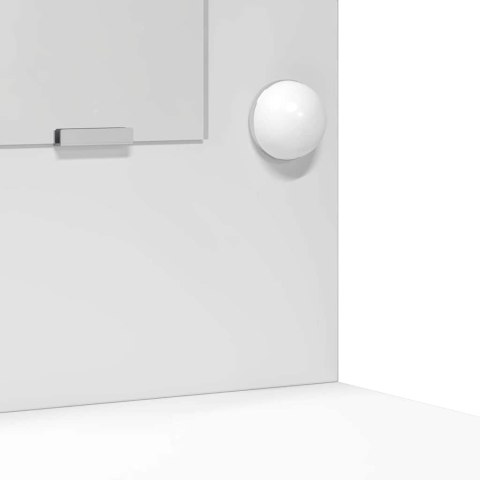 Zestaw toaletowy z LED 3 pcs Biały Materiał drewnopochodny