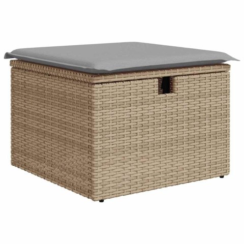 Zestaw Sof na Ogród 7 pcs Beżowy 55 x 62 x 69 cm Polirattan