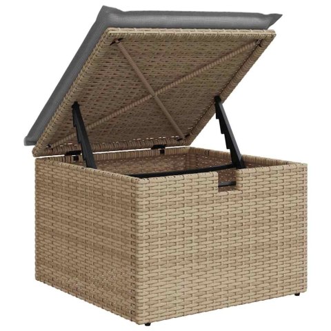 Zestaw Sof na Ogród 8 pcs Beżowy 55 x 62 x 69 cm Polirattan