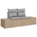 Zestaw Sof na Ogród 8 pcs Beżowy 55 x 62 x 69 cm Polirattan