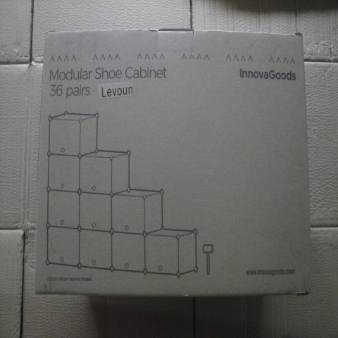 Przenośny modułowy stojak na buty InnovaGoods Biały - 36 par