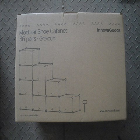 Przenośny modułowy stojak na buty InnovaGoods Szary - 28 par