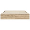 Łóżko otomanowe Dąb Sonoma 193 x 120 x 25 cm Płyta wiórowa