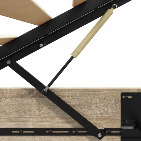 Łóżko otomanowe Dąb Sonoma 193 x 120 x 25 cm Płyta wiórowa