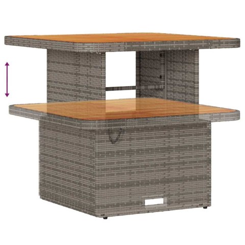 Zestaw Sof na Ogród z poduszką 9 pcs Szary Polirattan