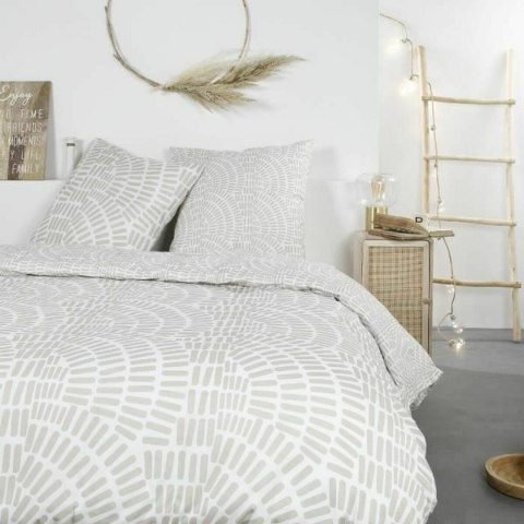 Komplet poszewek na kołdrę TODAY Mawira Beżowy 260 x 240 cm Etniczny