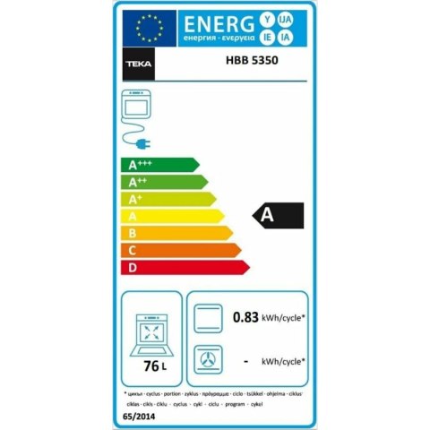 Piekarnik Teka HBB5350WH 3552 W 76 L