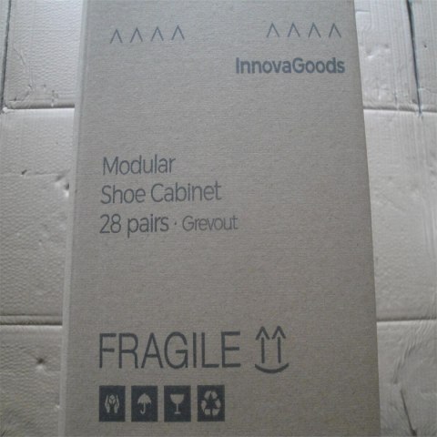 Przenośny modułowy stojak na buty InnovaGoods Szary - 36 par