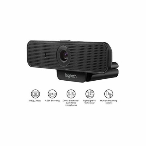Kamera Internetowa Logitech 960-001076 HD 1080p Auto-Focus Czarny Full HD 30 fps