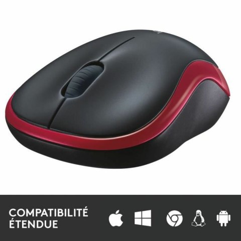 Myszka Bezprzewodowa Optyczna Logitech 910-002237 1000 dpi Czerwony
