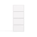 Komoda ALMA BIAŁA Szafka 4 Drzwi 4 Półki