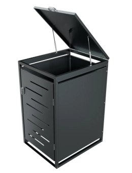 Metalowa osłona na kosz na śmieci antracyt 120-240 l