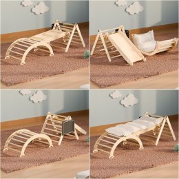 Plac zabaw drewniany do domu, zestaw wspinaczkowy dla dzieci