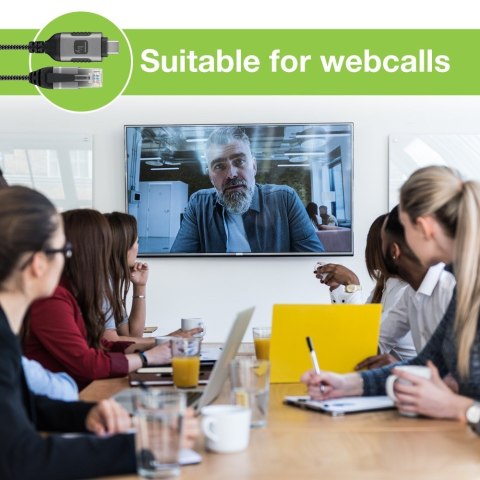 TECHLY ADAPTER/KABEL SIECIOWY USB-C NA GIGABIT ETHERNET RJ45 1M