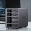 Macierz dyskowa 9858T3 z Thunderbolt 3 na 5 dysków 2.5'' / 3.5'' SATA HDD / SSD - szara