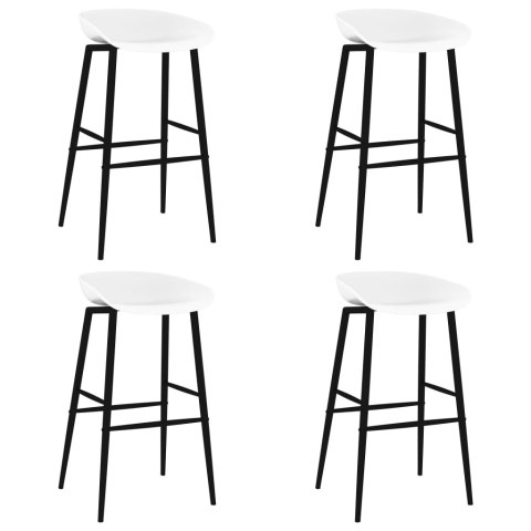 5-częściowy zestaw mebli barowych, czarno-biały