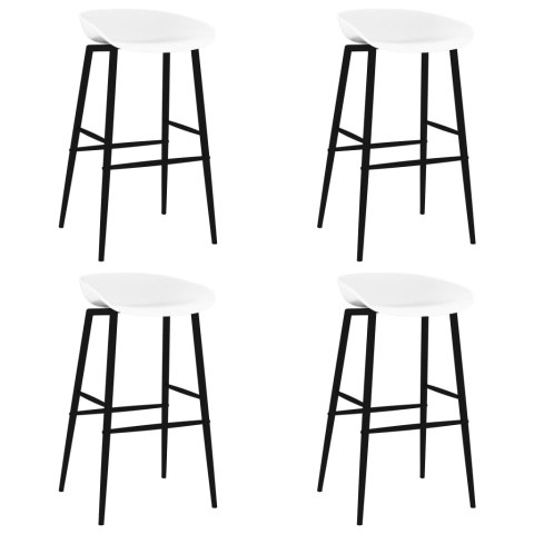 5-częściowy zestaw mebli barowych, czarno-biały