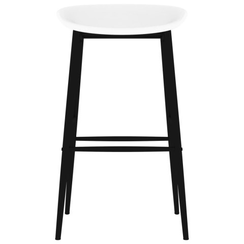 7-częściowy zestaw mebli barowych, czarno-biały